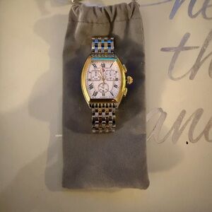 Michele Two-Tone Gold and Silver Women's Watch